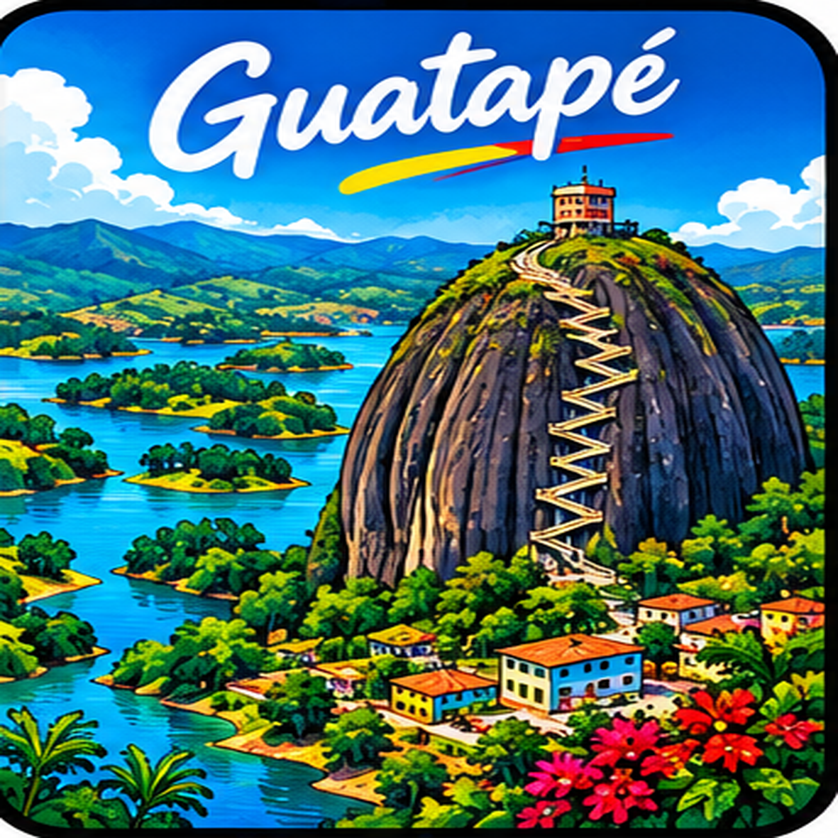 Juego de 8 Portavasos Destinos Colombia - Imagen 4