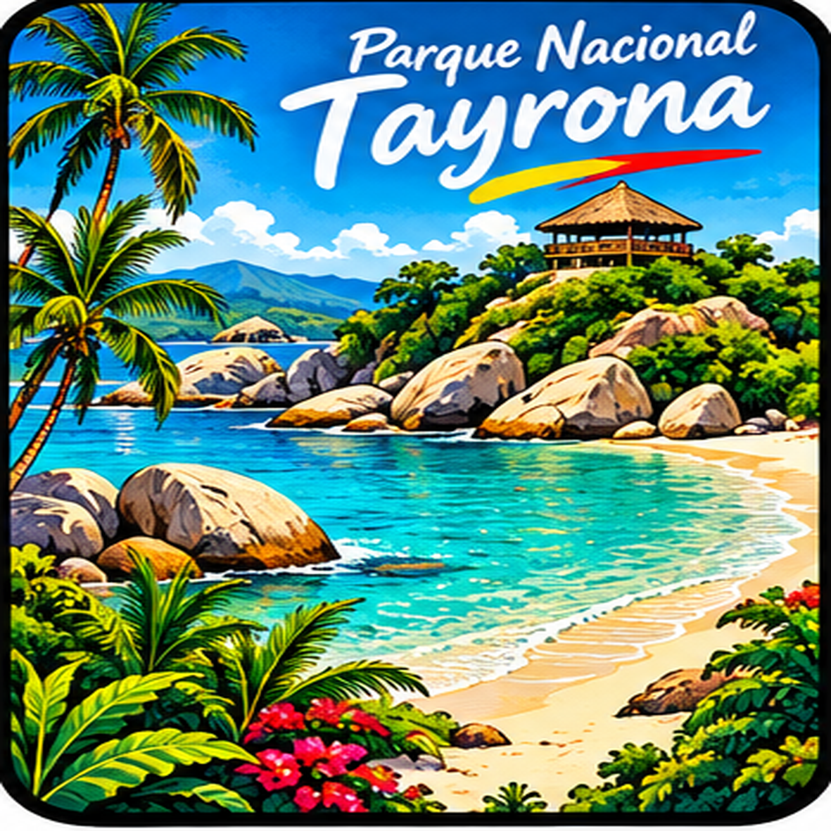Juego de 8 Portavasos Destinos Colombia - Imagen 6