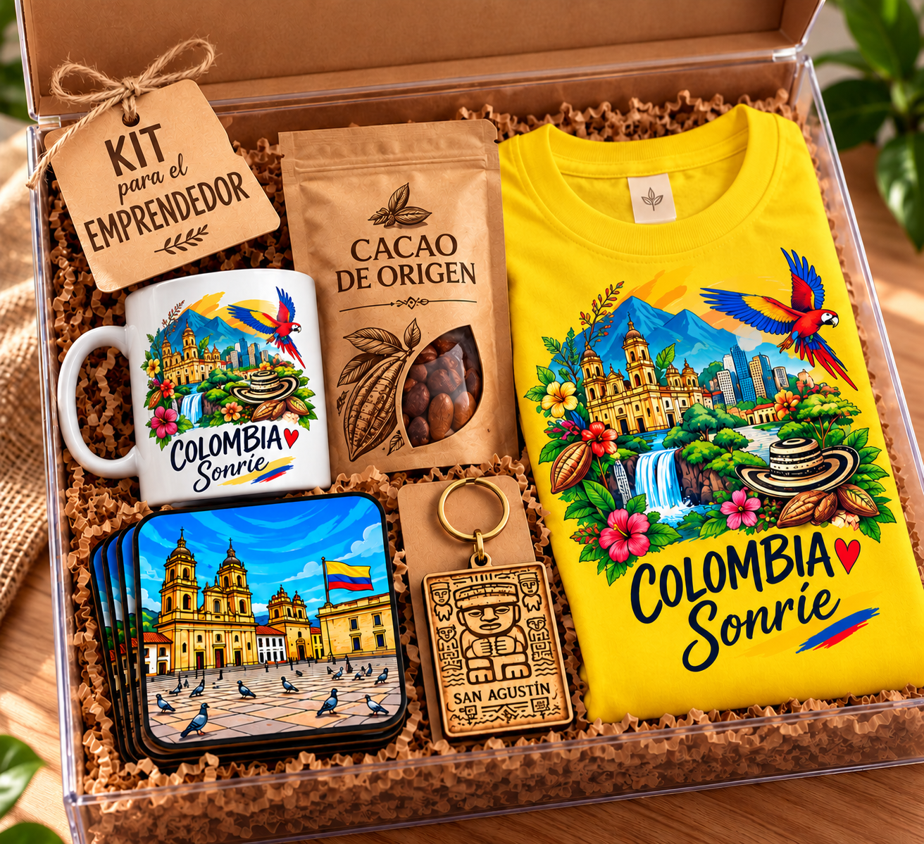 Kit emprendedor camiseta amarilla