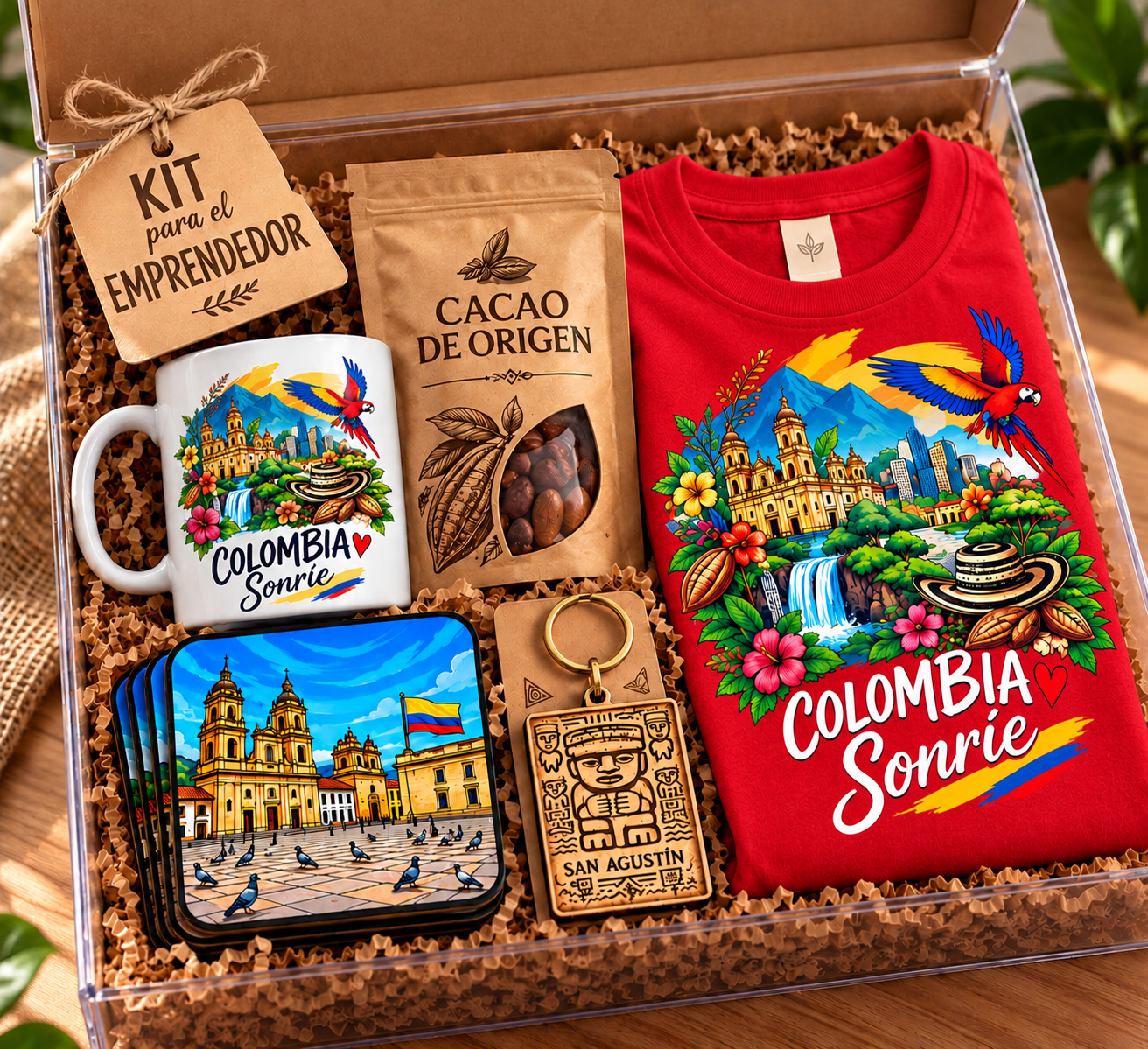 Kit emprendedor camiseta roja