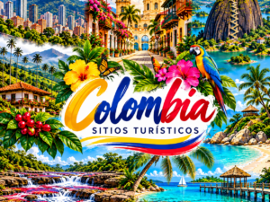 Juego de  8 Portavasos Destinos Colombia