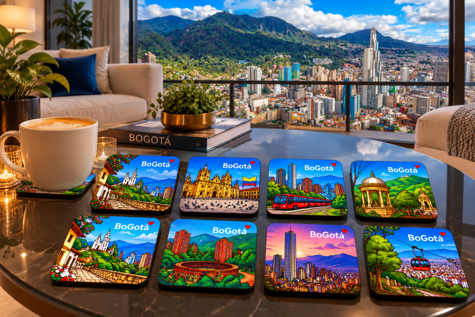 Colección portavasos: Bogotá, ocho lugares por descubrir