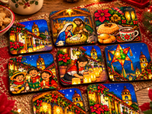 🎄 Portavasos Navideños Interactivos – 8 Diseños para Vivir la Magia de la Navidad