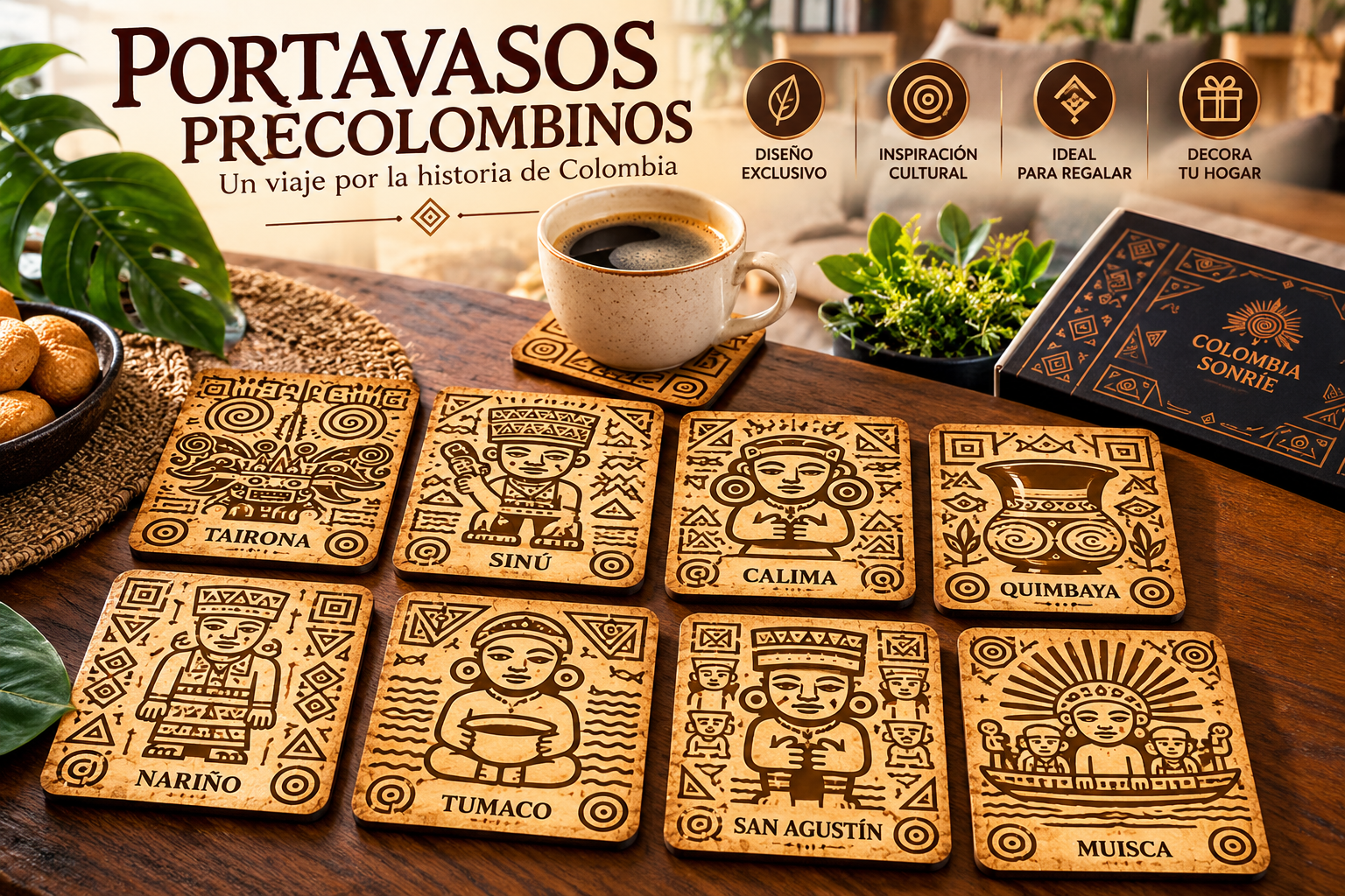 Portavasos Precolombinos – Un viaje por la historia de Colombia