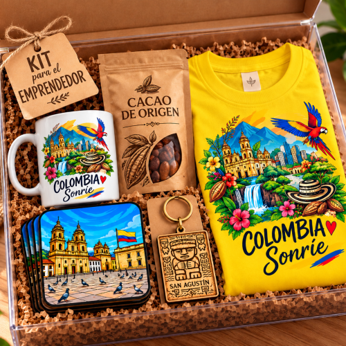 Kit emprendedor camiseta amarilla